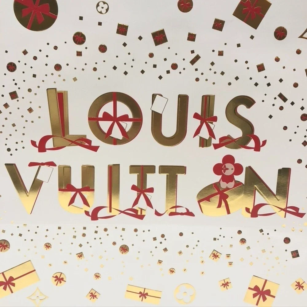 Louis Vuitton Limited Edition Holiday Gift Bag Large‎ 19x9x16